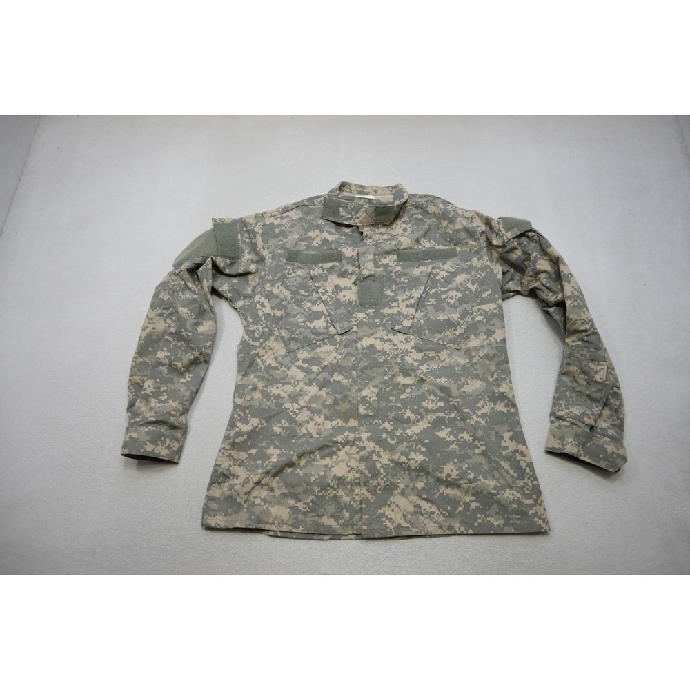 US Military ACU Field Coat Mens Medium Long UCP Digital Camo Tactical Excellent